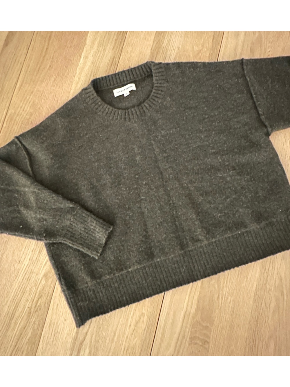 Olive green lucky brand sweater